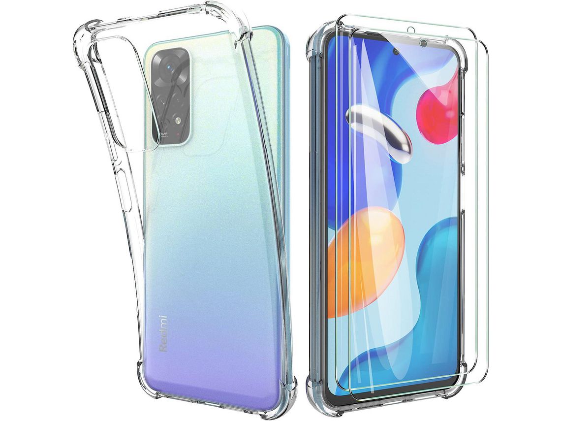 Kit Capa para Xiaomi Redmi Note 11 HONGWE Transparente