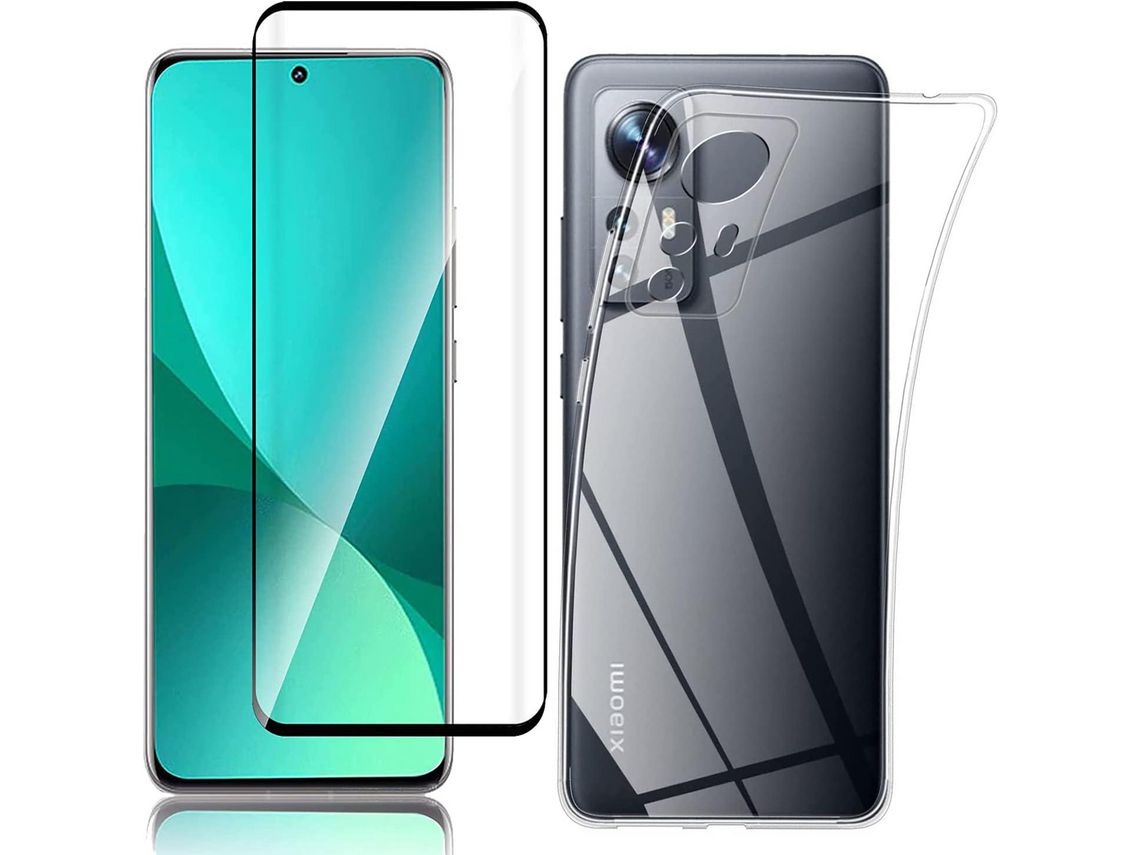 Kit Capa para Xiaomi Mi 12 Lite HONGWE Transparente