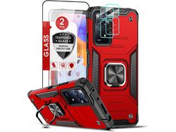 Kit Capa para Xiaomi Redmi Note 11 Pro 6.67 HONGWE. Vermelho