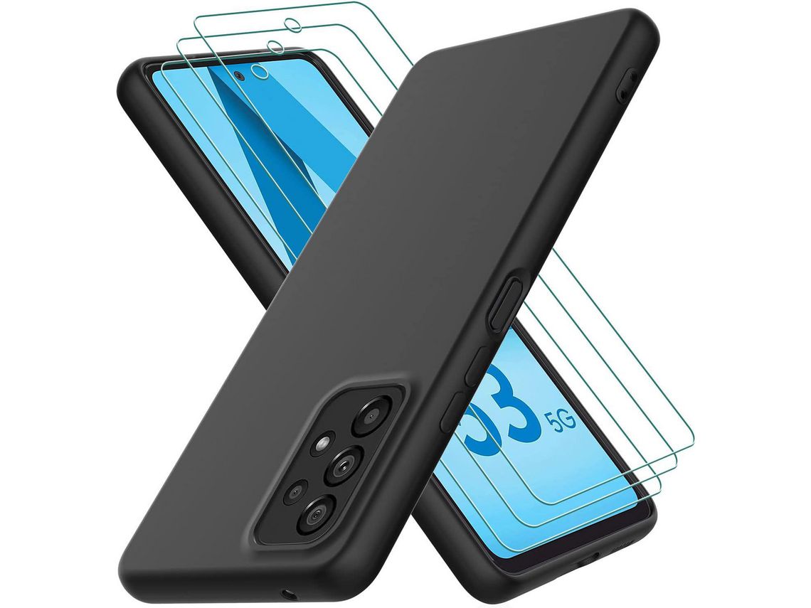 Kit Capa para Samsung Galaxy A53 5G HONGWE Preto