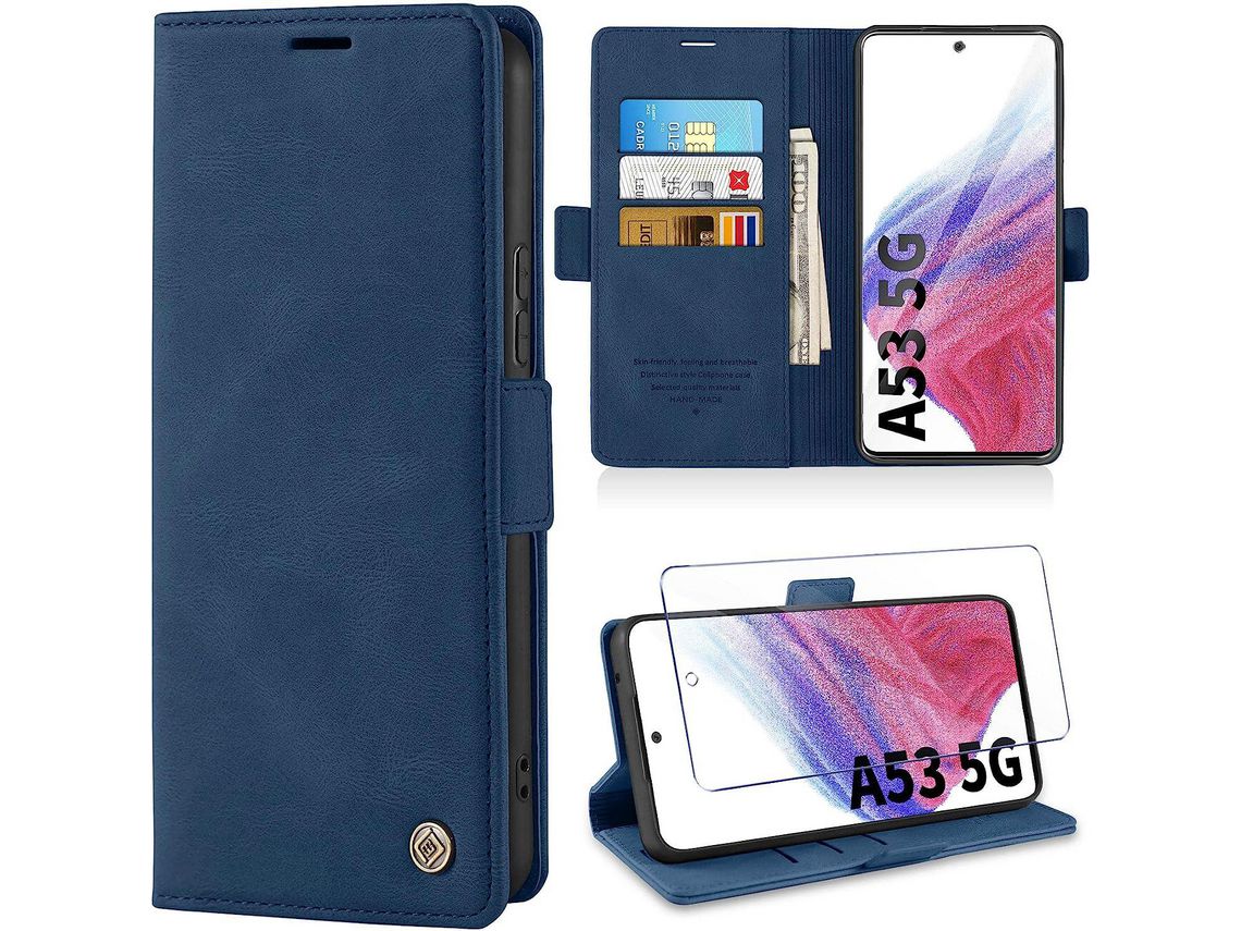 Kit Capa para Samsung Galaxy A53 5G HONGWE Azul
