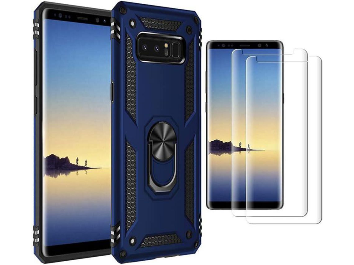 Kit Capa para Samsung Galaxy Note8 HONGWE. Azul