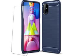 Kit Capa para Samsung Galaxy M51 HONGWE. Azul