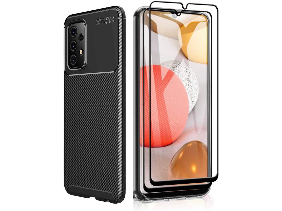Kit Capa para Samsung Galaxy A72 5G HONGWE. Preto
