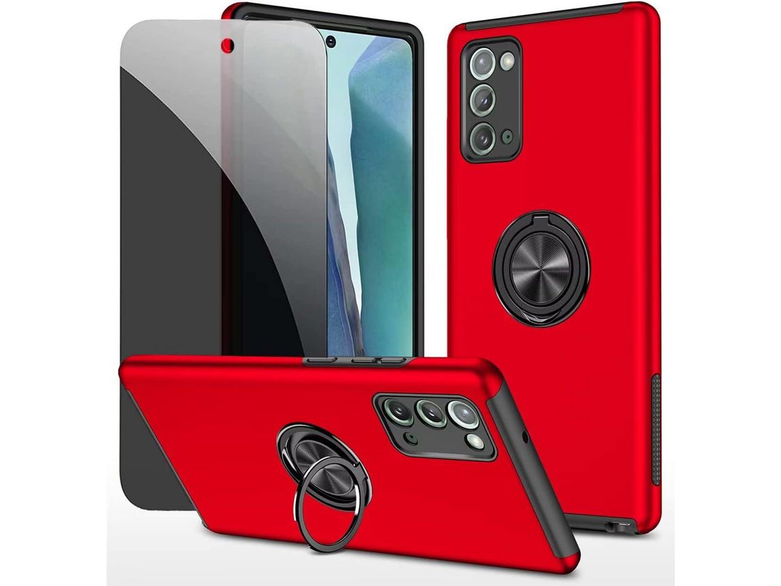 Kit Capa para Samsung Galaxy Note 20 HONGWE. Vermelho