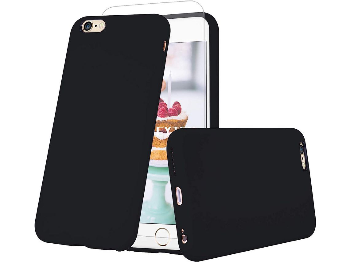 Kit Capa para iPhone 6S Plus/6 Plus HONGWE. Preto