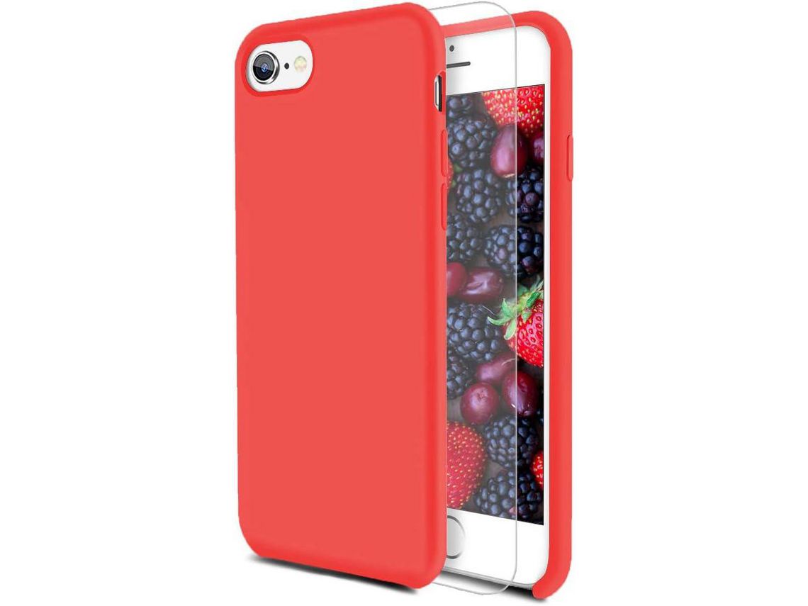 Kit Capa para iPhone 6S Plus/6 Plus HONGWE. Vermelho