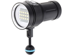 Lanterna Mergulho Video Vermelho Uv Branco 120graus Fluorescente Junta Esferica Cabo Preto Yizhood