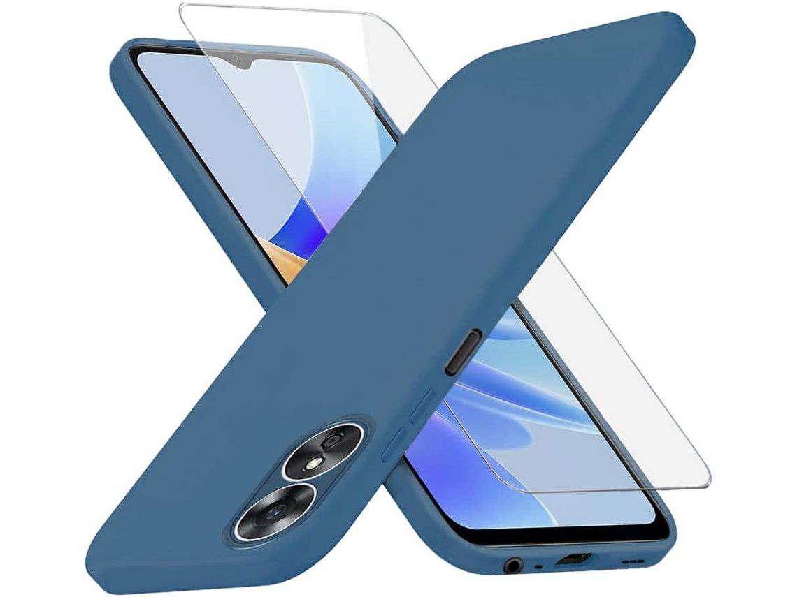Kit Capa para Oppo A17 HONGWE Azul