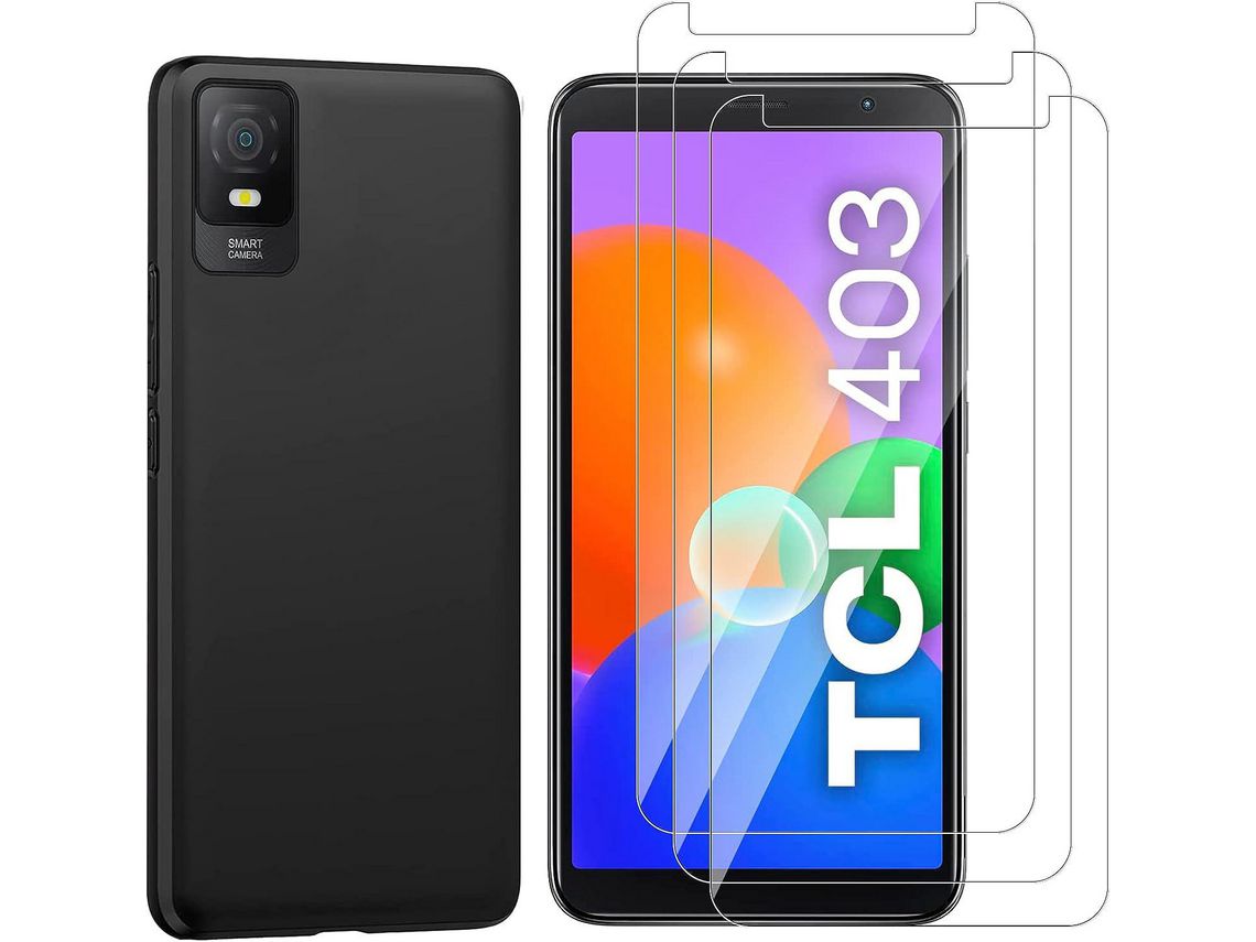 Kit Capa para Tcl 403 HONGWE Preto