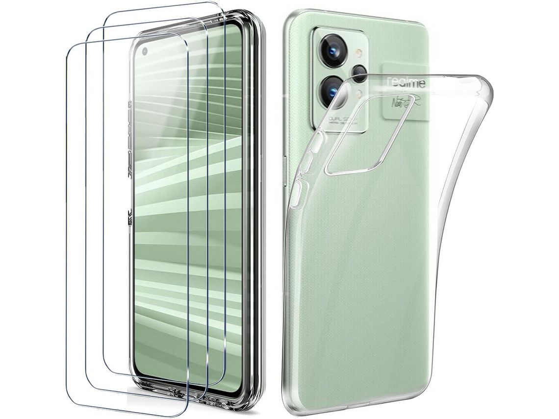 Kit Capa para Realme Gt2 Pro 5G 6.7 HONGWE Transparente