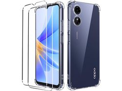 Kit Capa para Oppo A17 HONGWE Transparente