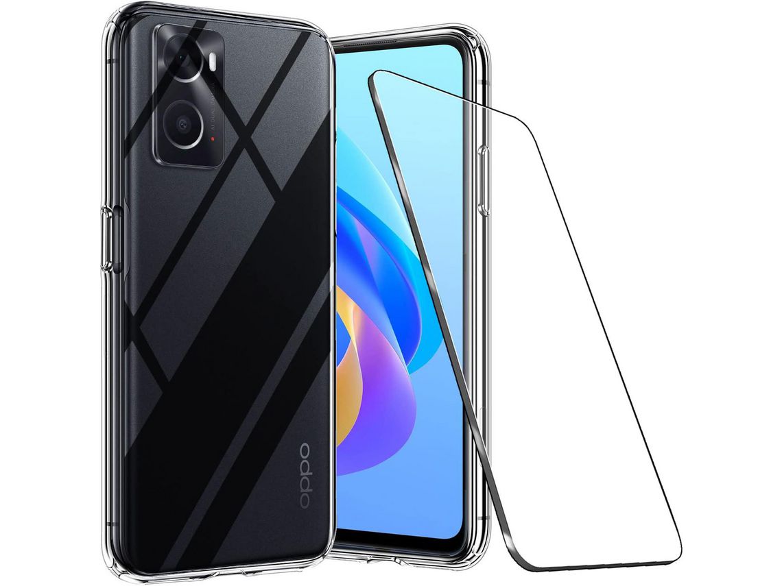 Kit Capa para Oppo A76 HONGWE Transparente