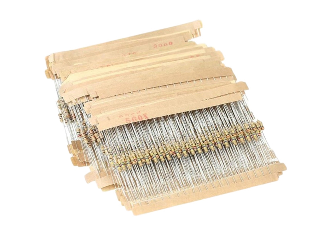 Resistências De Filme De Carbono Laxiscreed Pack 1500, De 1 Ohm A 10 Megaohms