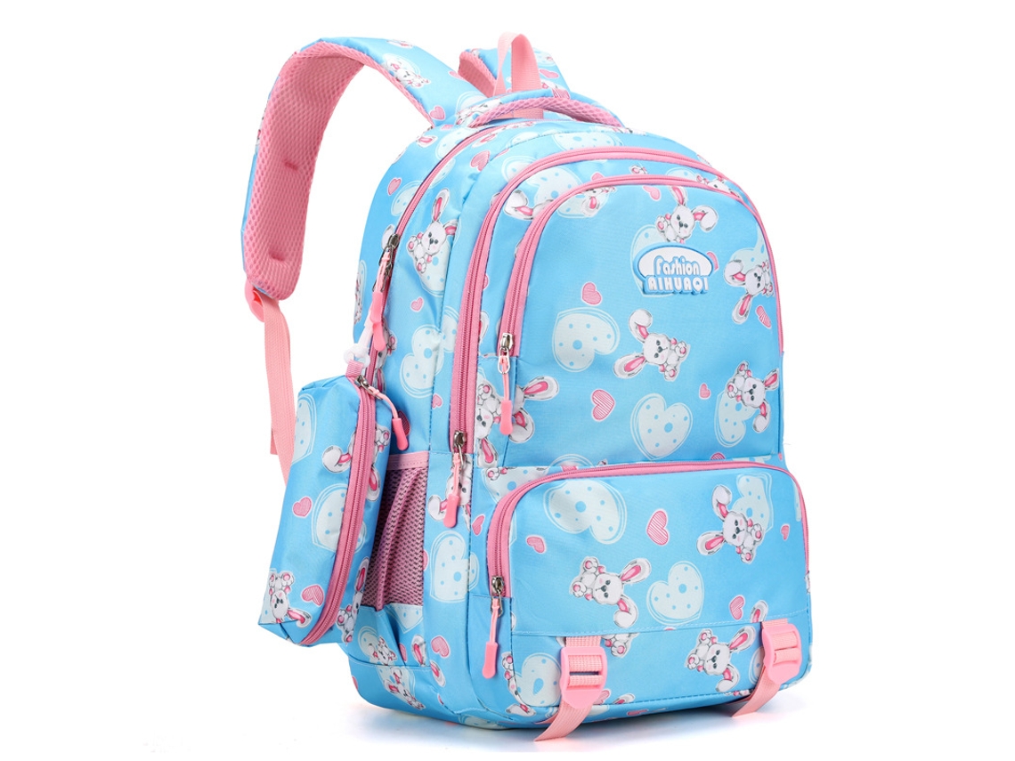 Mochila Escolar/de Estudante Com Grande Capacidadeazul