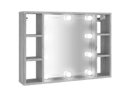Mirror Cabinet, Mirror Cabinets Vidaxl Cinzeto Madeira Processada (n/a)