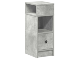 Mesa de Cabeceira com Gaveta Cinzento Cimento MAISON EXCLUSIVE (25x31x66 cm)