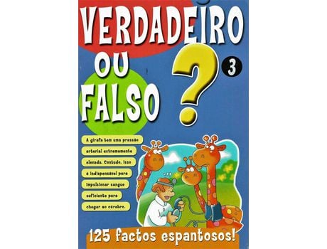 Livro Verdadeiro Ou Falso 3 EUROIMPALA (Português)