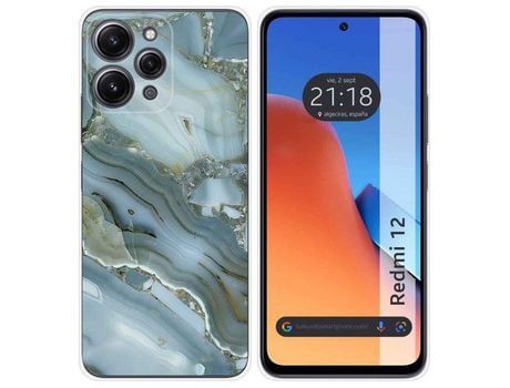 Capa de silicone Xiaomi Redmi 12 Design Marble 09 Desenhos TUMUNDOSMARTPHONE