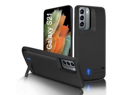 Powerbank Capa para Samsung Galaxy S10 S10E S20 S21 Plus Fast Battery CROWNED