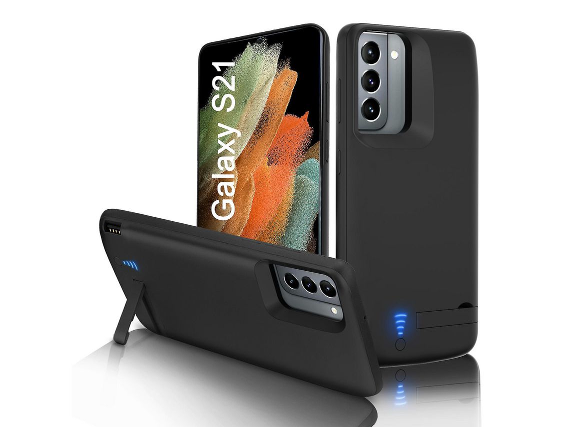 Powerbank Capa para Samsung Galaxy S10 S10E S20 S21 Plus Fast Battery CROWNED