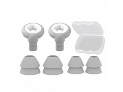 Tampões de Ouvido com Cancelamento de Rprova de Som Proteção Auditiva Silicone Plugue de Ouvido para Dormir com Protetor de Ouvido Es200 Cinza