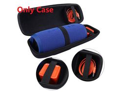 Bolsa de Transporte Rígido Portátil Preto com Capa de Armazenamento para Alto-Falante Sem Fio Bluetooth Jbl Charge 3 Sem Alça de Ombro