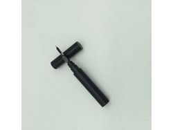 Caneta de Limpeza de Plugue de Ouvido Pom Bluetooth Escova de Alta Densidade Ponta de Metal Computador Celular Teclado Escova de Limpeza Caixa Preta