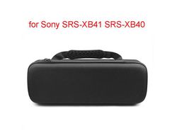 Bolsa Protetor para Sony Srs-Xb41 Srs-Xb440 Xb40 Xb41 Alto-Falante Bluetooth Saco de Partículas Antivibração Rígido para Transporte Pauch Preto