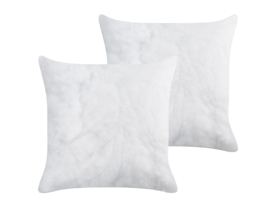 Juego De Rellenos Para Cojines Beliani Echium De Poliéster Blanco 45x45x12
