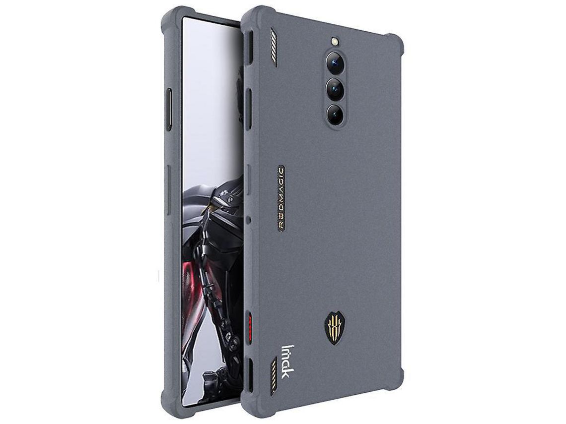 Imak For Zte Nubia Red Magic 8 Pro 5G / Nubia Red Magic 8 Pro 5G Mobile Phone Shell Four Corners Airbag Drop-Proof Tpu Matte Casegrey