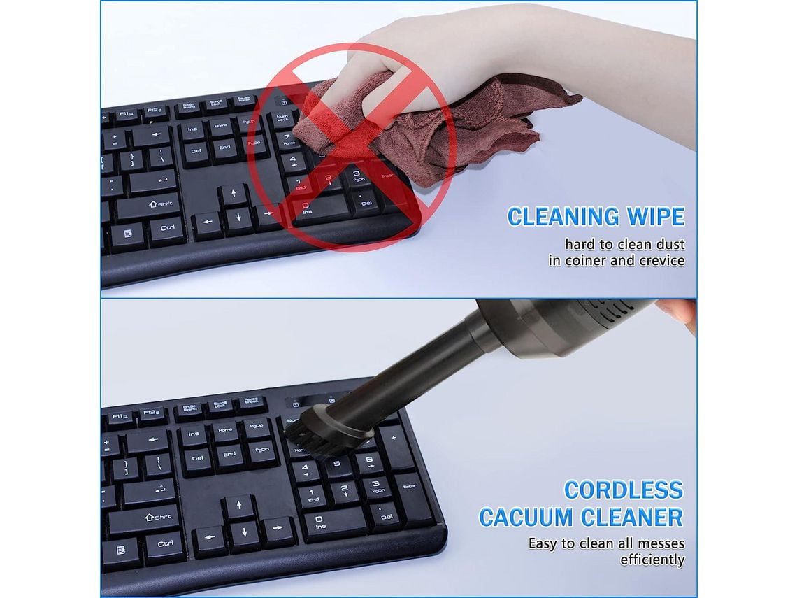 Computer Keyboard Vacuum Cleaner Mini Rechargeable Powerful Cordless