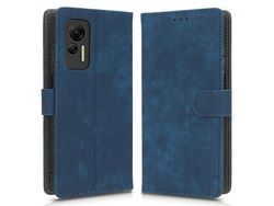 For Ulefone Note 14 Shockproof Pu Leather Phone Cover Wallet Stand Rfid Blocking Magnetic Mobile Phone Caseblue
