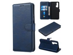 Classic Wallet Leather Stand Phone Protective Cover For Huawei Honor 20 Pro / Honor 20 / Nova 5Tblue