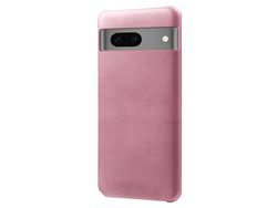 Protective Phone Cover For Google Pixel 7A Pu Leather Coated Pc Calf Textured Shockproof Slim Mobile Phone Caserose Gold