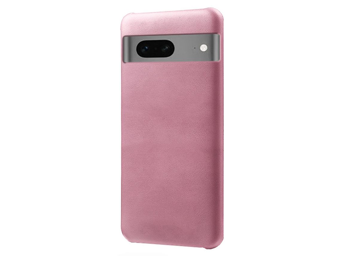 Protective Phone Cover For Google Pixel 7A Pu Leather Coated Pc Calf Textured Shockproof Slim Mobile Phone Caserose Gold