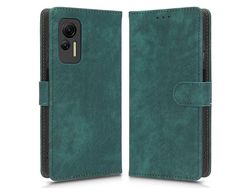 For Ulefone Note 14 Shockproof Pu Leather Phone Cover Wallet Stand Rfid Blocking Magnetic Mobile Phone Casegreen