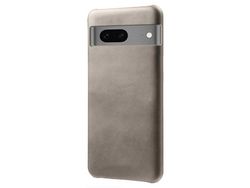 Protective Phone Cover For Google Pixel 7A Pu Leather Coated Pc Calf Textured Shockproof Slim Mobile Phone Casegrey