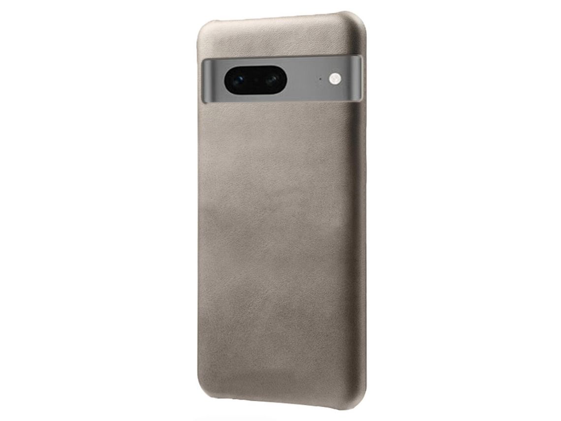 Protective Phone Cover For Google Pixel 7A Pu Leather Coated Pc Calf Textured Shockproof Slim Mobile Phone Casegrey