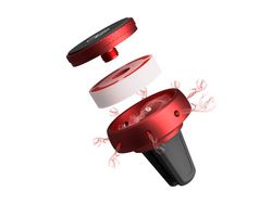Suporte de Telefone para Carro TELLUR Freshdot Magnético Kit de Fragrância Chiclete Suporte de Ventilação Vermelho
