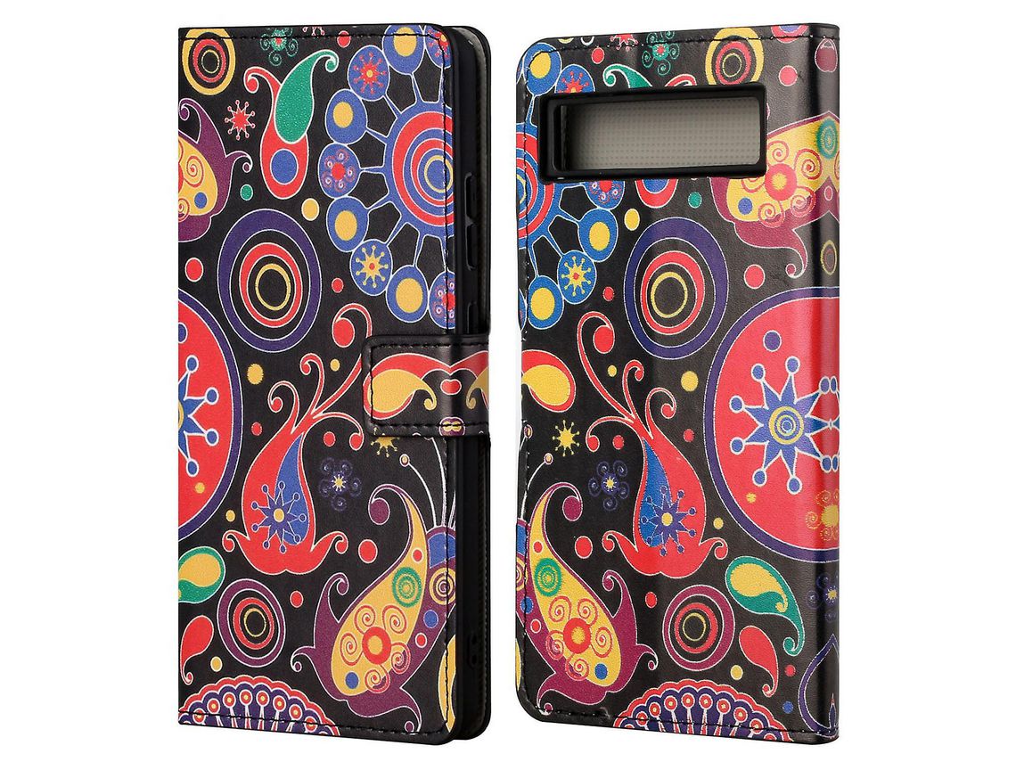 For Google Pixel 7A Pattern Printing Pu Leather Wallet Cover Stand Magnetic Closure Protective Phone Casejelly Fish