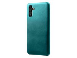 For Samsung Galaxy A14 5G Cell Phone Cover Scratch-Resistant Calf Texture Pu Leather Coated Pc Phone Casegreen
