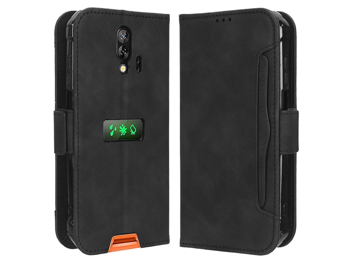 For Blackview Bv7200 4G Multiple Card Slots Phone Leather Cover Stand Wallet Protective Phone Caseblack