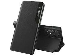 For Samsung Galaxy A53 5G View Window Magnetic Auto Closing Anti-Fall Pu Leather Flip Folio Phone Coverblack