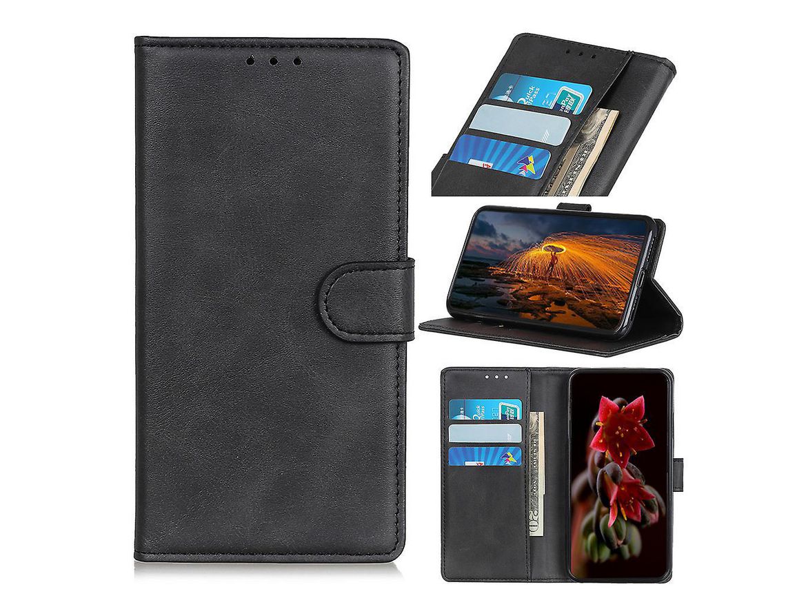 Pu Leather Wallet Stand Mobile Phone Special Design Shell For Sony Xperia 5 Iiblack