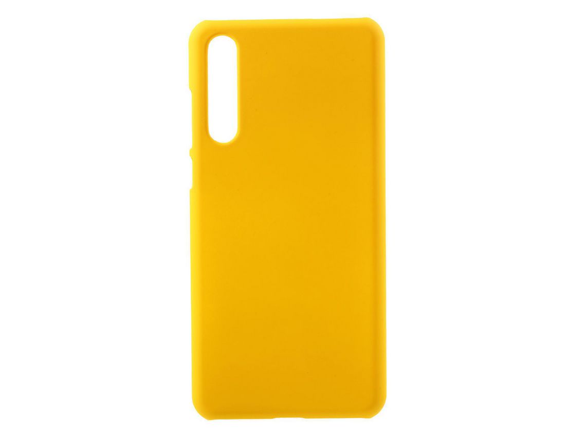 Rubberized Pc Hard Shell For Huawei P20 Pro Blackyellow