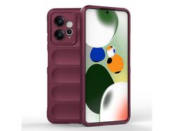 For Xiaomi Redmi Note 12 4G Anti-Scratch Rugged Phone Cover Tpu Back Protector Phone Casewine Red