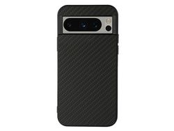 For Google Pixel 8 Pro Pu Leather Coated Tpu Drop-Proof Cover Carbon Fiber Texture Phone Caseblack
