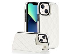For Xiaomi 13 5G Shockproof Phone Shell Kickstand Card Holder Pu Leathertpu Phone Casewhite