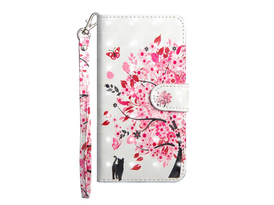 Pattern Printing Wallet Stand Leather Flip Casing For Huawei P20 Proflowered Tree